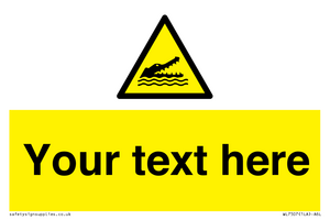 Custom Warning crocodiles, alligators or cayman